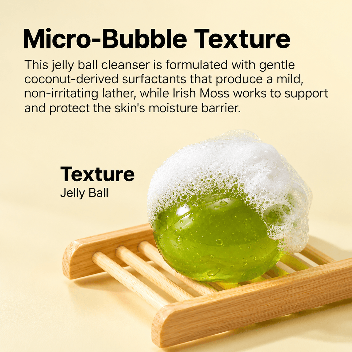Ongredients Jeju Green Tea Cleansing Ball 110 G | Korean Green Tea Facial Cleansing Bar for Excess Oil, Pores, Impurities & Fresh, Smooth Skin