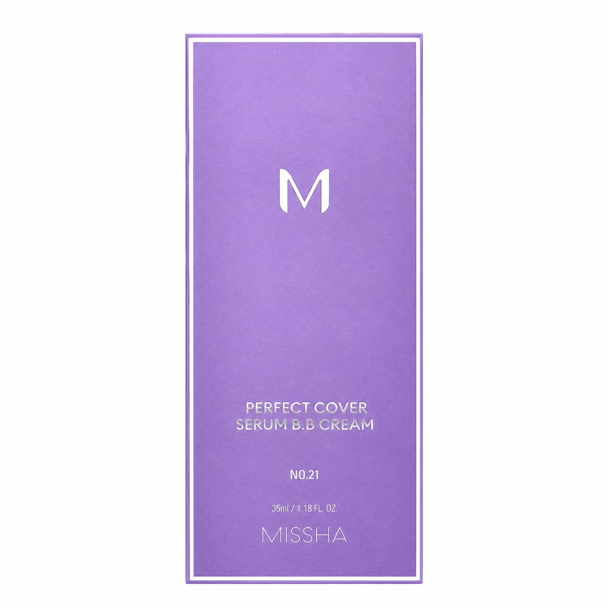 MISSHA Perfect Cover Serum BB Cream No. 21 SPF42 PA++++ | Korean Hydrating BB Cream Foundation for Natural Coverage, Even Skin Tone & Sun Protection