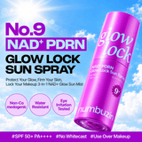 Numbuzin NAD PDRN Glow Lock Sun Spray 50 ML | Korean Hydrating Face Sunscreen Spray for Daily UV Protection, Skin Elasticity & Radiant Glow