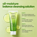 Ongredients Deep Foaming Cleanser Balancing Care 120 ML | Korean Deep Cleansing Face Wash for Excess Oil, Pores, Impurities & Balanced Skin