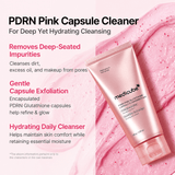 Medicube PDRN Pink Glutathione Capsule Cleansing Foam 120 G | Korean Brightening Face Cleanser for Dullness, Uneven Skin Tone, Pores & Deep Cleansing
