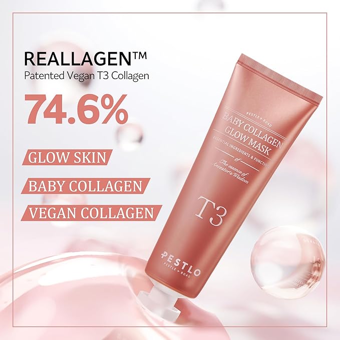 PESTLO Baby Collagen Glow Mask T3 70ml vegan collagen peel off mask for glowing skin
