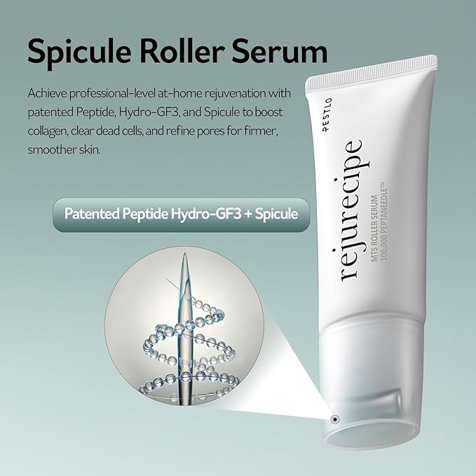 PESTLO Rejurecipe MTS Roller Serum 50ml microneedle firming serum with roller applicator