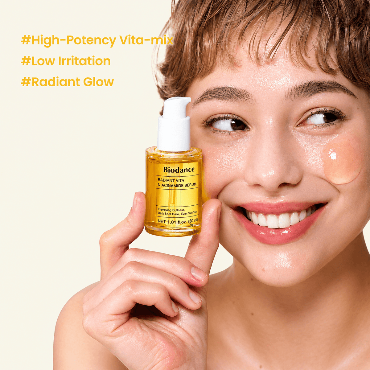 Biodance Radiant Vita Niacinamide Serum 30 ML | Korean Brightening Face Serum for Dark Spots, Hyperpigmentation, Uneven Skin Tone & Radiant Glow