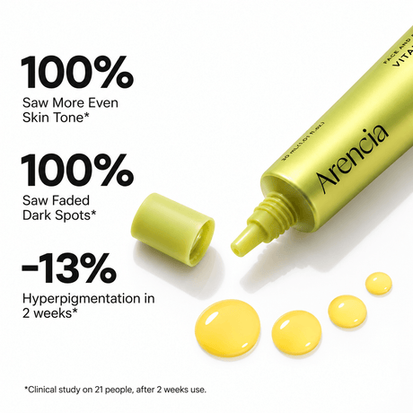 Arencia Vitamin C Booster Shot 30 ML | Korean Brightening Face Serum for Dark Spots, Dullness & Uneven Skin Tone