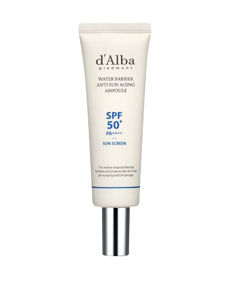 d'Alba Piedmont Water Barrier Sun Ampoule SPF50+ PA+++ 50ML | Anti-Aging Sunscreen
