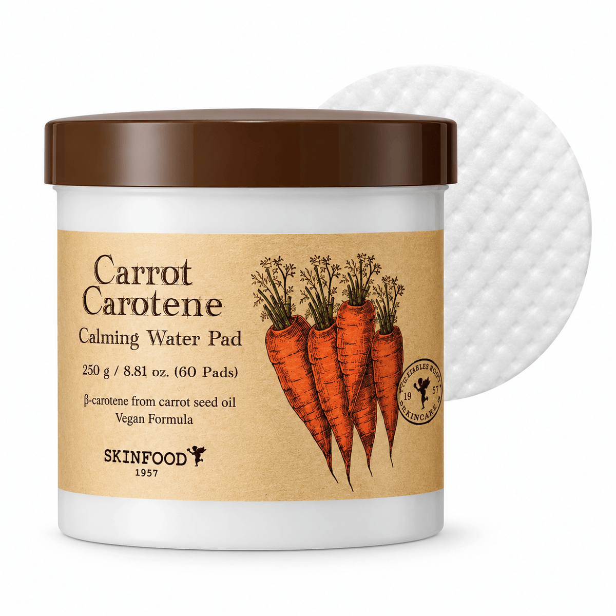 Skinfood Carrot Carotene Calming Water Pad 60 Pads