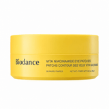 Biodance Vita Niacinamide Eye Patches 30 Pairs 85 G | Korean Brightening Hydrogel Eye Patches for Dark Circles, Puffiness & Fine Lines