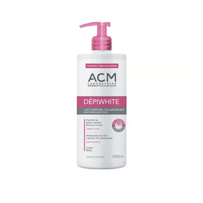 ACM Depiwhite Whitening Body Milk 500ml brightening body lotion for uneven skin tone and daily hydration
