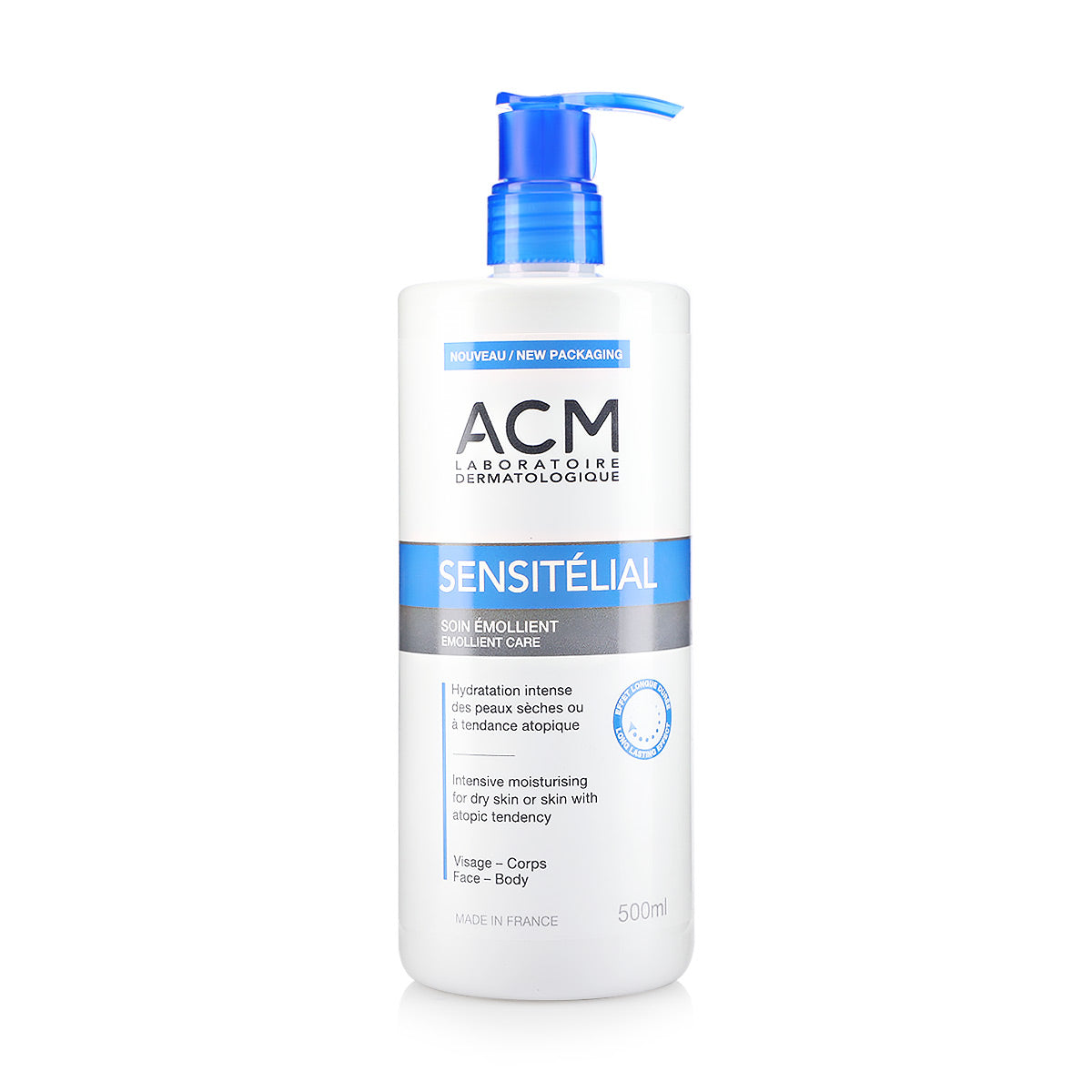 ACM Sensitelial Emollient Care 500ml moisturizer for dry very dry and sensitive skin