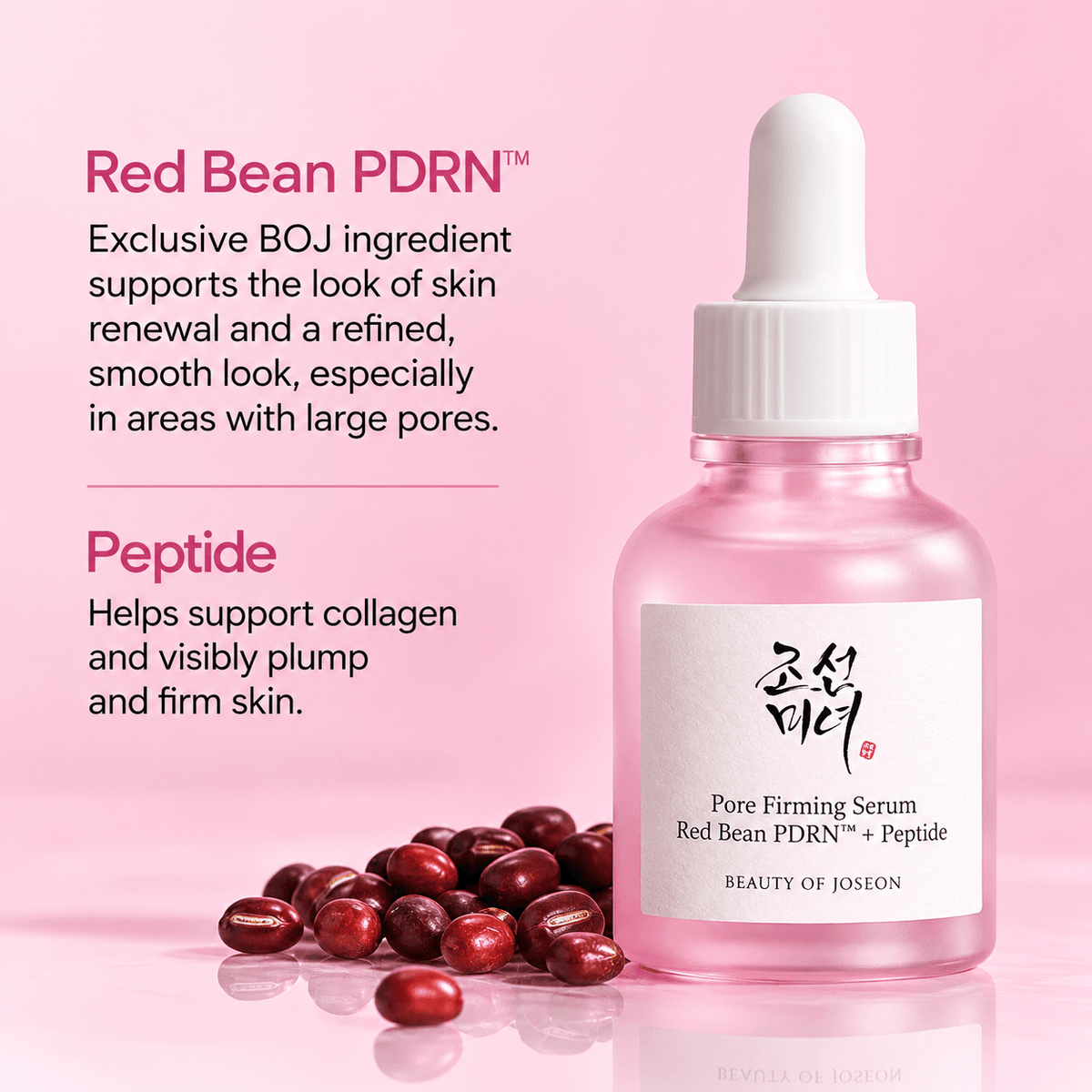 Beauty of Joseon Pore Firming Serum Red Bean PDRN + Peptide 30 ML | Korean Pore Tightening & Firming Serum