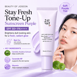 Beauty of Joseon Stay Fresh Tone Up Sunscreen SPF50+ Purple 50ML | Brightening Korean Face Sunscreen