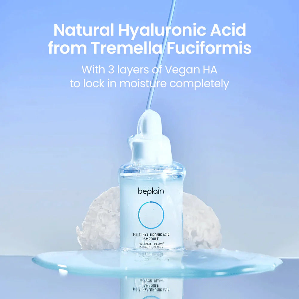 Beplain Multi Hyaluronic Acid Ampoule 30ml hydrating serum for deep skin moisture