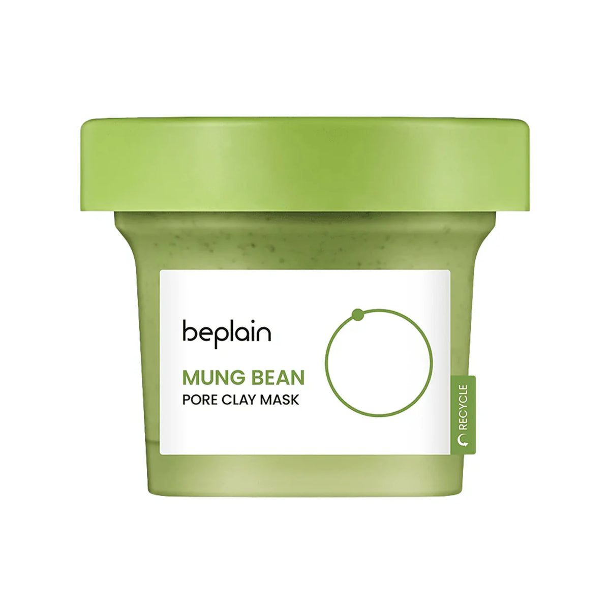 Beplain Mung Bean Pore Clay Mask 120ml front view deep cleansing clay mask jar