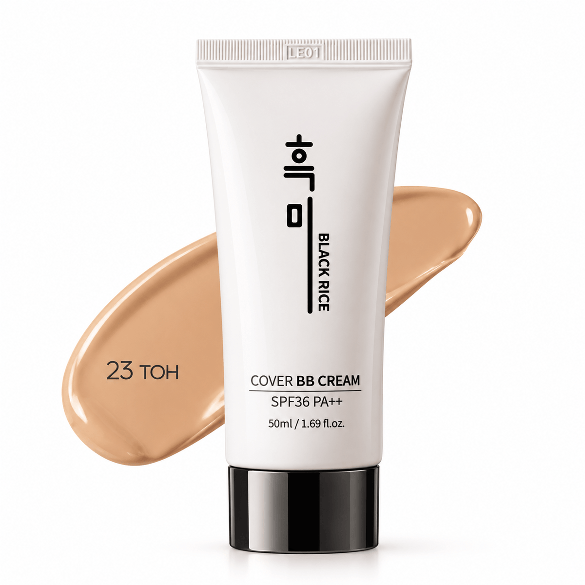Black Rice Cover BB Cream SPF36 #23 | Korean BB Cream with Natural Coverage & Sun Protection
