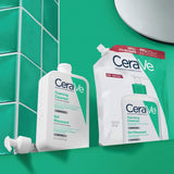 CeraVe Foaming Facial Cleanser 473ml refill tube 77 percent less plastic eco friendly packaging