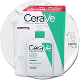 CeraVe Foaming Facial Cleanser 473ml tube eco refill pack for normal to oily skin