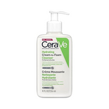  CeraVe Hydrating Cream-to-Foam Cleanser 236ml makeup removing face wash for normal to dry skin