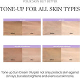 d'Alba Waterfull Tone-Up Sunscreen SPF50+ PA++++ 50ML | Brightening Sunscreen