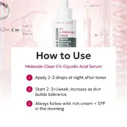 NINELESS Molecule Clear 5 Glycolic Acid Serum 30ML