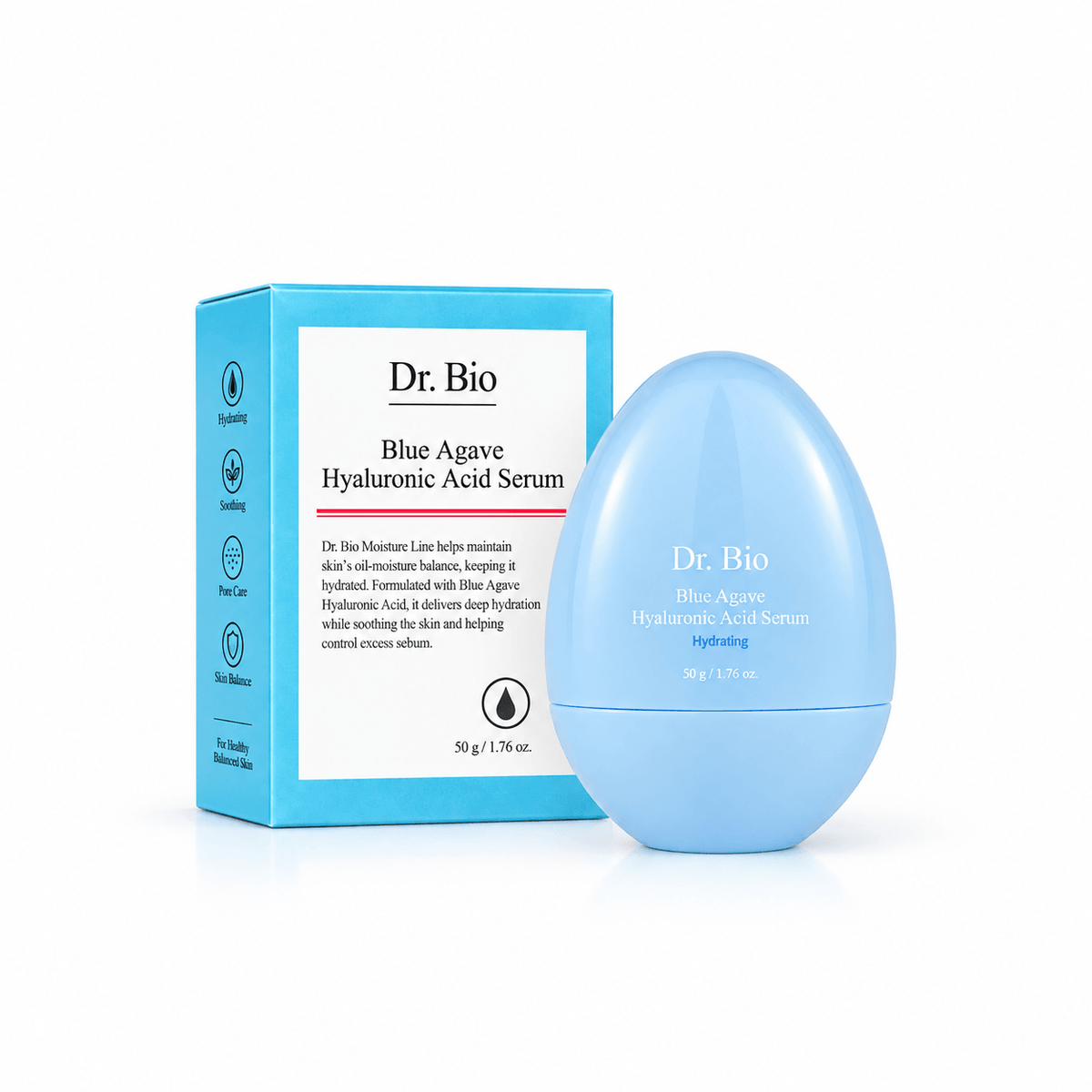 Dr.Bio Blue Agave Hyaluronic Acid Serum 50G | Hydrating Korean Serum for Plump & Dewy Skin