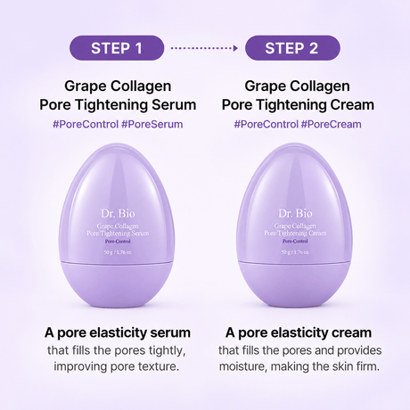 Dr.Bio Grape Collagen Pore Tightening Cream 50G | Firming & Pore Care Korean Face Cream
