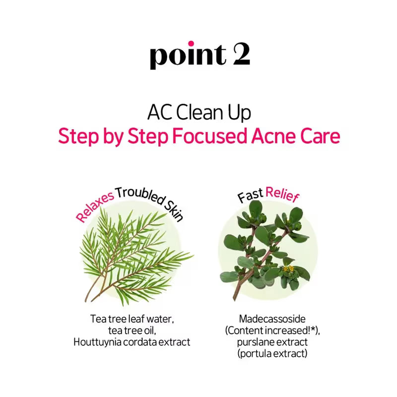 Etude AC Clean Up Cleansing Foam Tea Tree Madecassoside 150ML