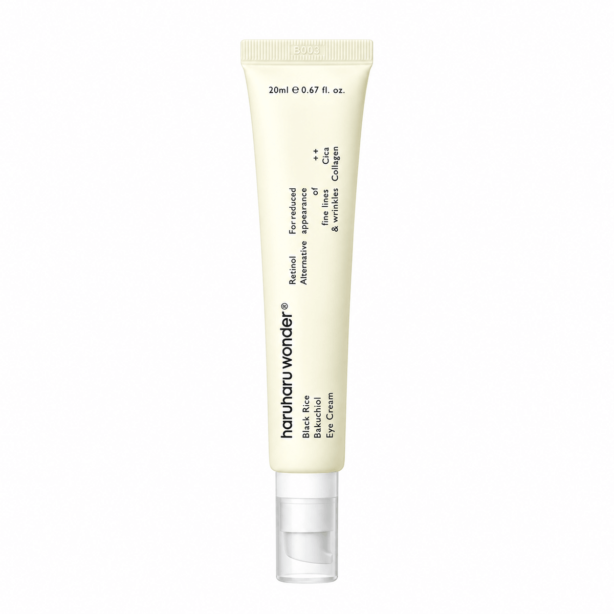 Haruharu Wonder Black Rice Bakuchiol Eye Cream 20 ML | Korean Anti-Aging Eye Cream for Fine Lines, Wrinkles & Dark Circles