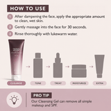 Haruharu Wonder Black Rice Triple AHA Gentle Cleansing Gel 100ML | Exfoliating Korean Face Cleanser