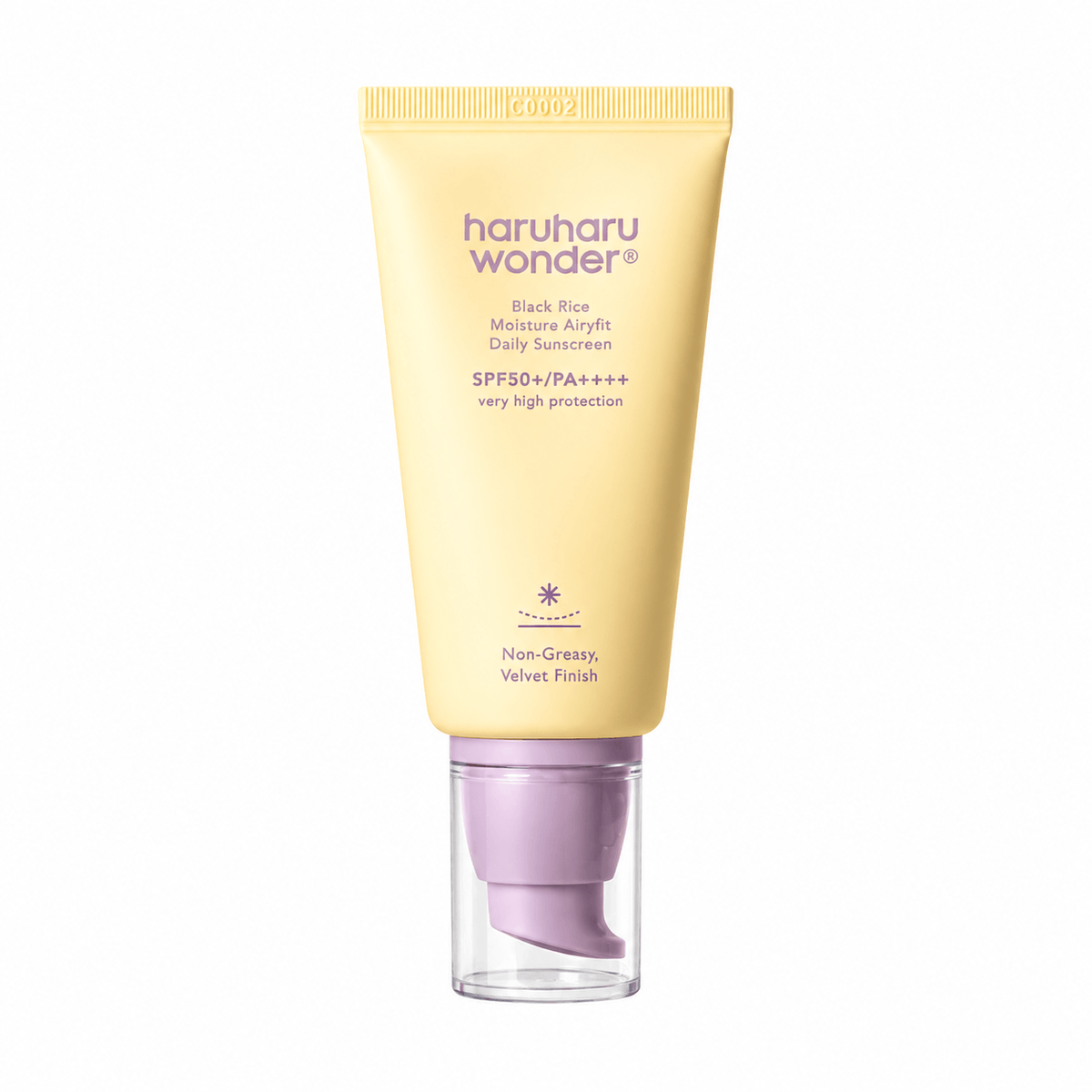 Haruharu Wonder Black Rice Moisture Airyfit Daily Sunscreen SPF50+ PA++++ 50 ML | Korean Lightweight Hydrating Face Sunscreen