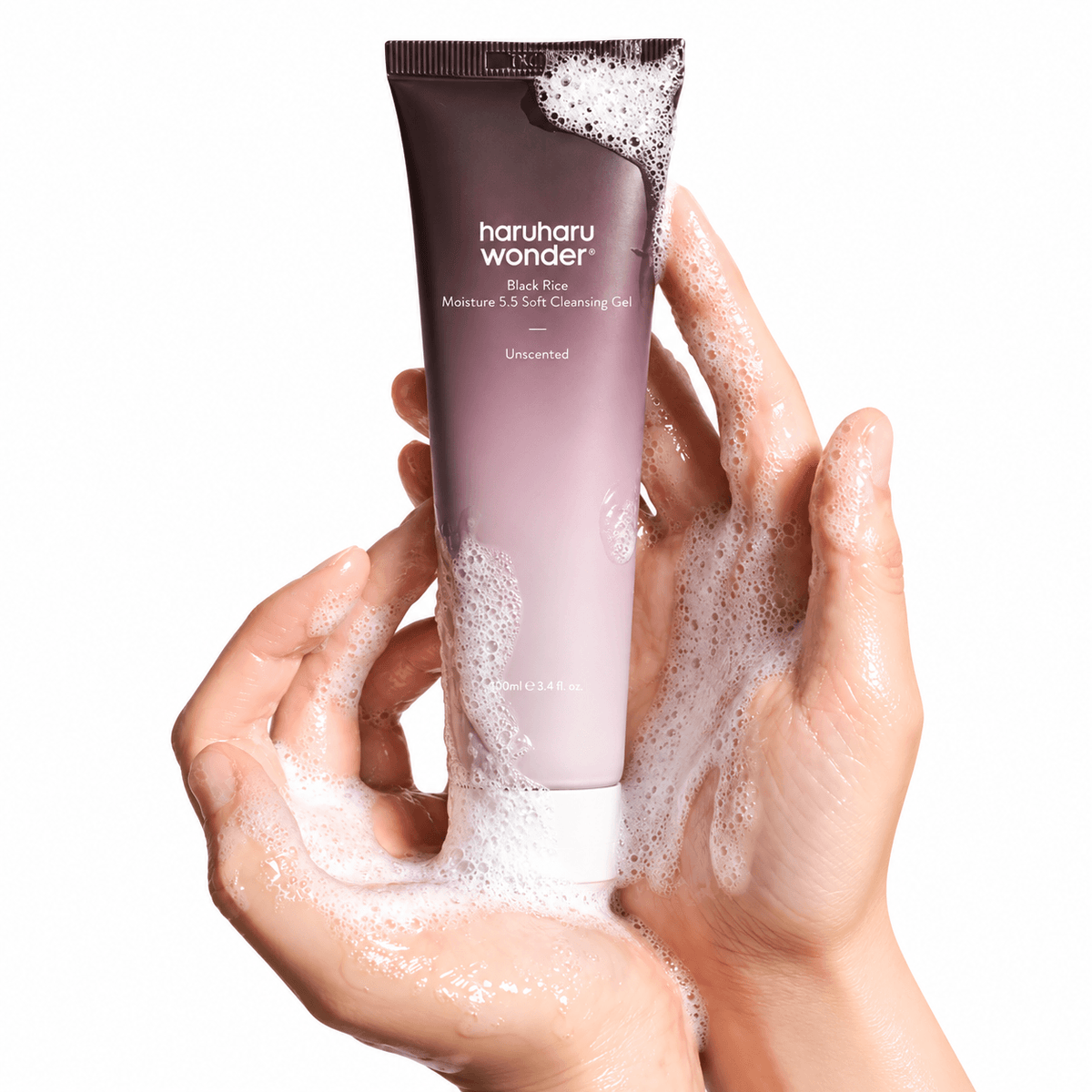 Haruharu Wonder Black Rice Triple AHA Gentle Cleansing Gel 100ML | Exfoliating Korean Face Cleanser
