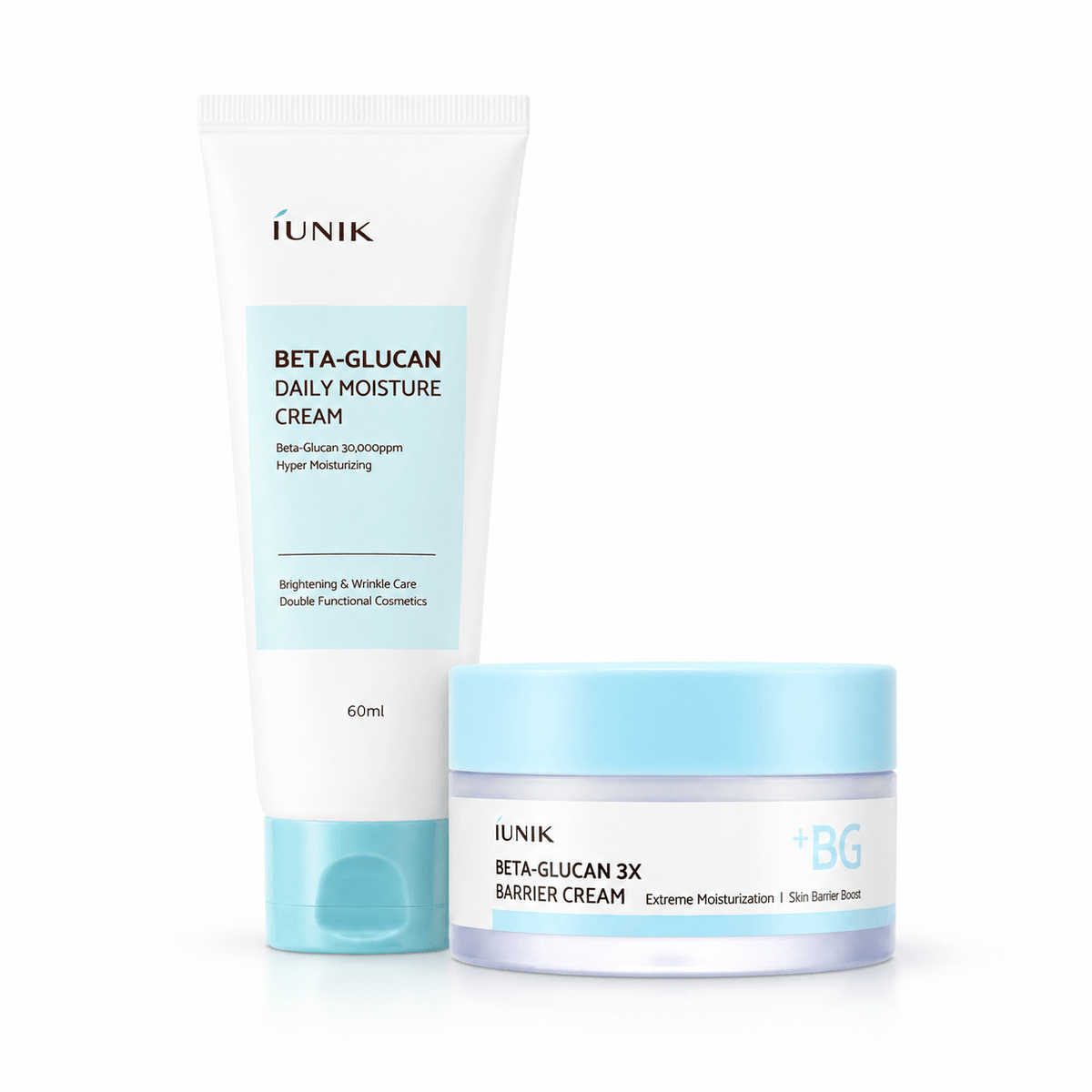 iUNIK Beta-Glucan Serum & 3X Barrier Cream Set