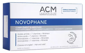 ACM Novophane Food Supplement 60 Capsules for hair and nail support