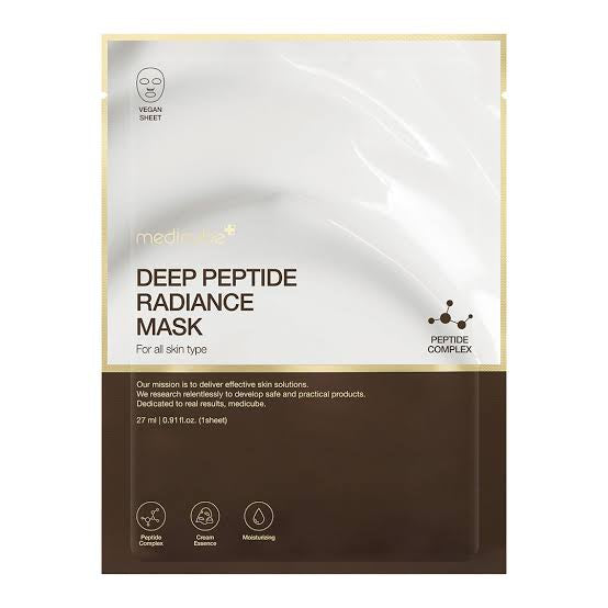 MEDICUBE Deep Peptide Radiance Mask 27ml packaging