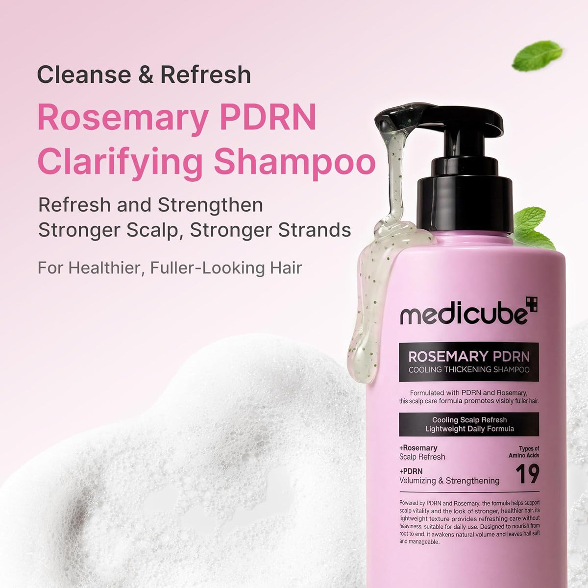 Medicube Rosemary PDRN Cooling Thickening Shampoo 400ml 