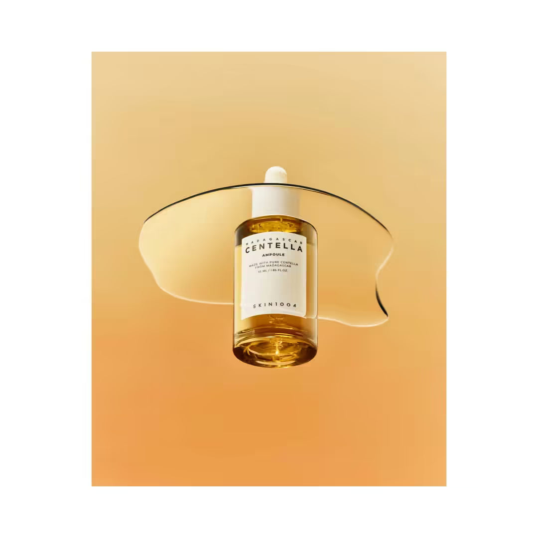 Centella asiatica extract serum for calming irritation and reducing redness in sensitive skin