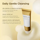 Rich soft foam texture of SKIN1004 cleanser for gentle deep cleansing without dryness