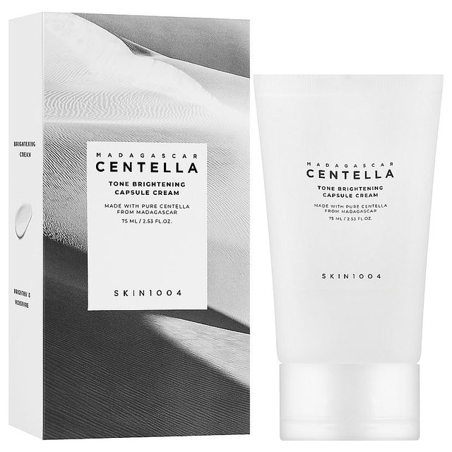 Brightening capsule cream texture with visible capsules