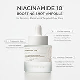 Niacinamide 10% serum with tranexamic acid and centella asiatica for brightening and pore minimizing